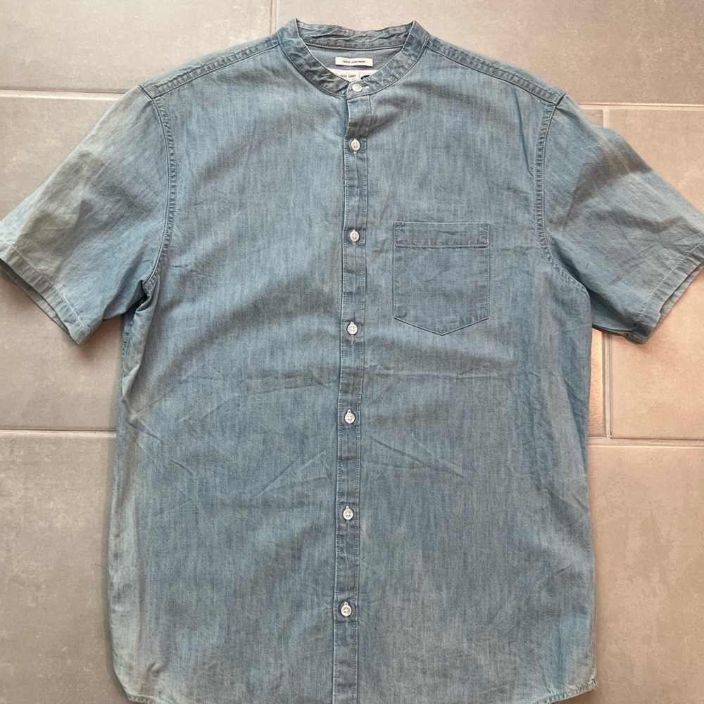 Old Navy Blue Casual Button Down Shirt